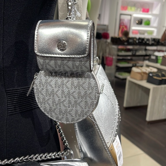 Michael Kors Jet Set Travel Sm Metallic Patchwork and Signature Logo Crossbody - Picture 15 of 16